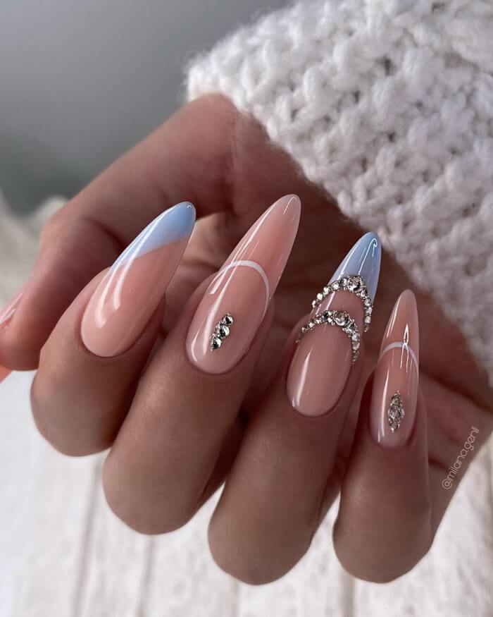 Rhinestones Nail Art Ideas