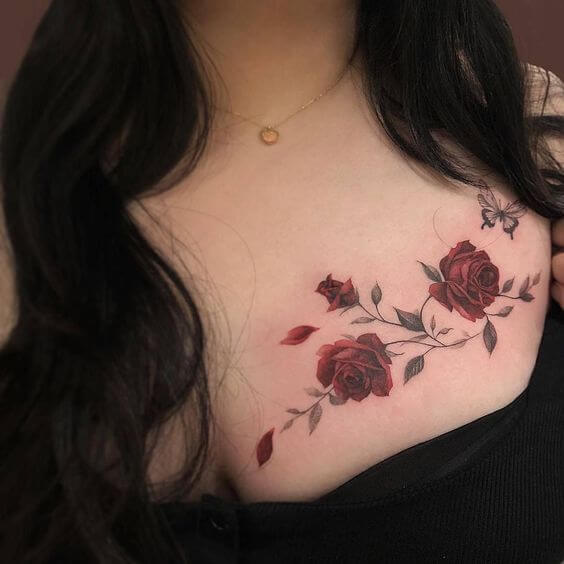 Rose Aries Tattoo 