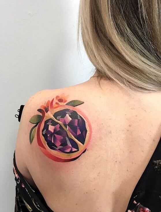 Pomegranate Aries Tattoo