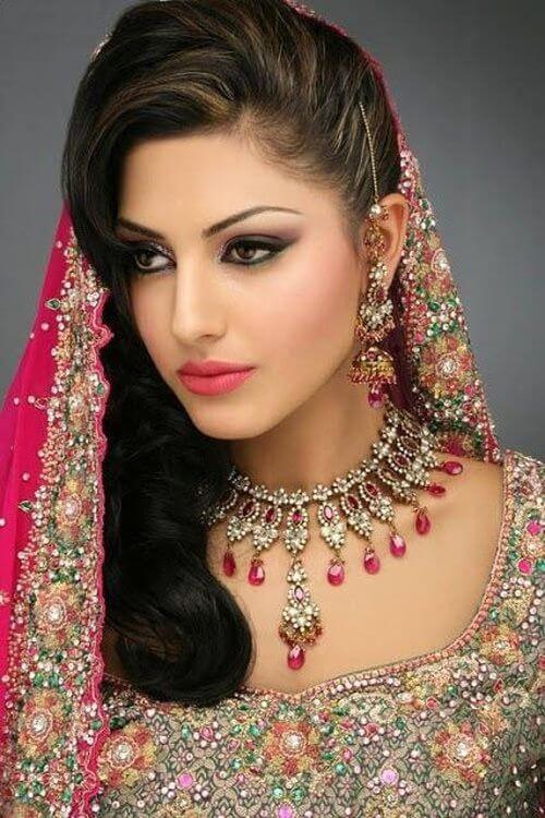 Traditional Indian Wedding Hairstyle with a Veil