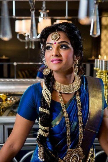 Traditional Indian Wedding Hairstyle with a Veil