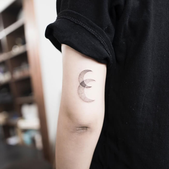 Double Moon Tattoo