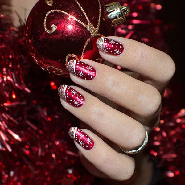 Red Metallic Nails