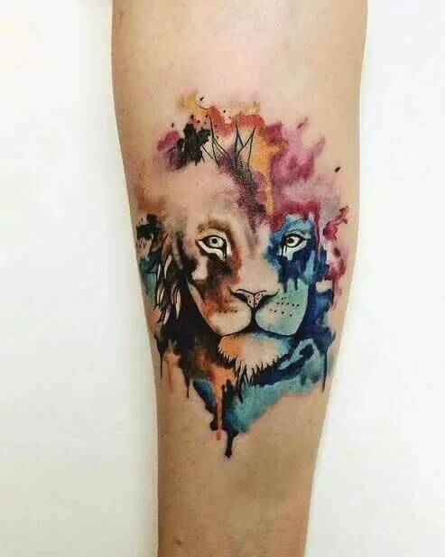 Leo Forearm Tattoo