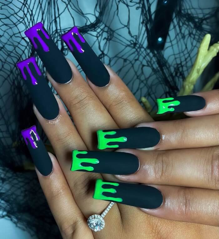 Neon-Dipped Tips