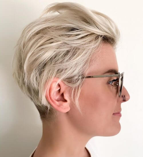 Blonde Tousled Pixie