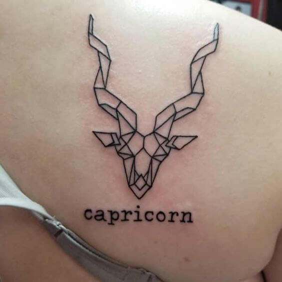 Capricorn Minimalist Tattoo