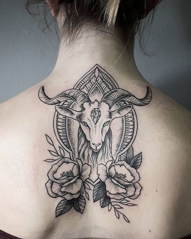 Capricorn Back Tattoos