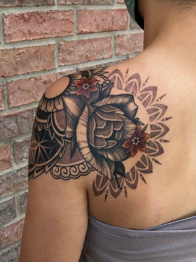 Mandala Tattoo Shoulder