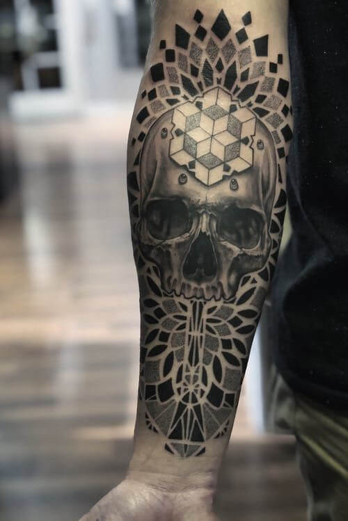Skull Mandala Tattoo