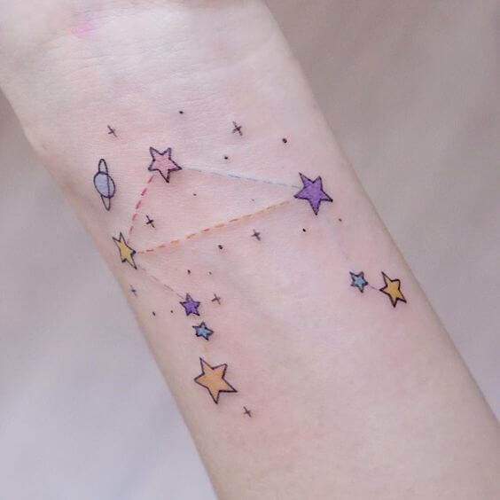 Colorful Sagittarius Constellation