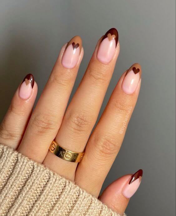 Cute Brown Nails Almond