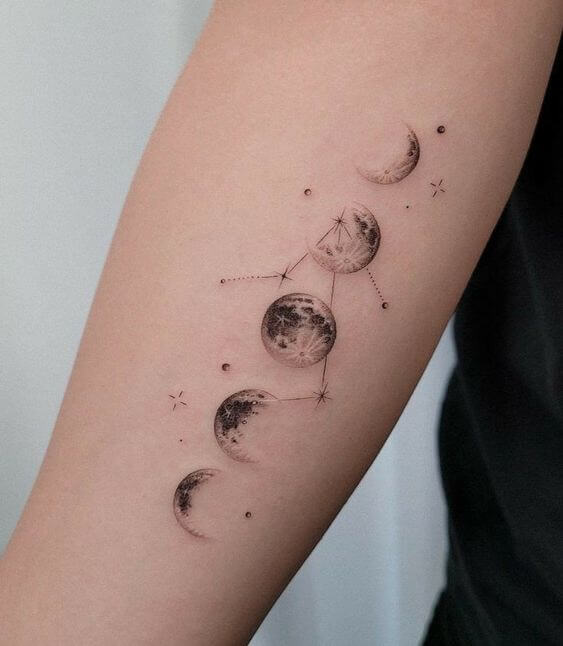 Moon Phase And Libra Constellation 