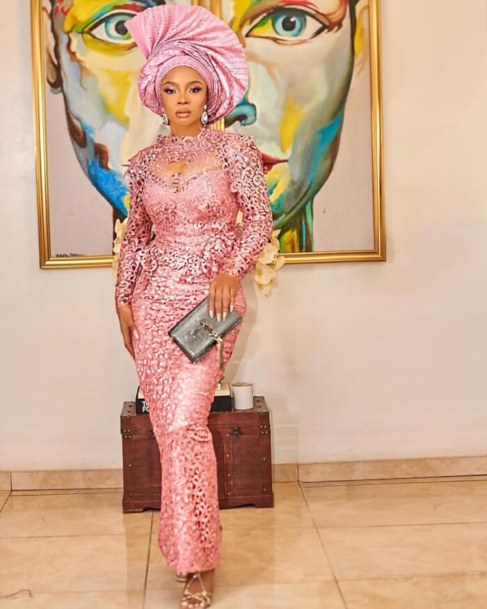 Toke Makinwa Unique Owambe Style