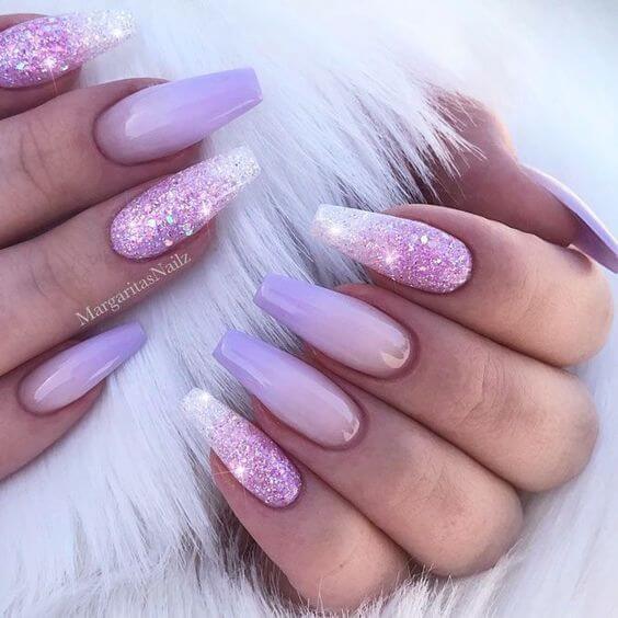 Ombre Coffin Nails 