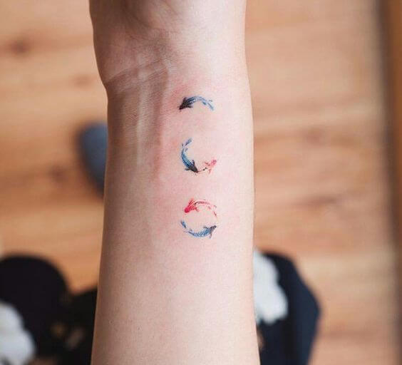 Small Koi Tattoo For Women