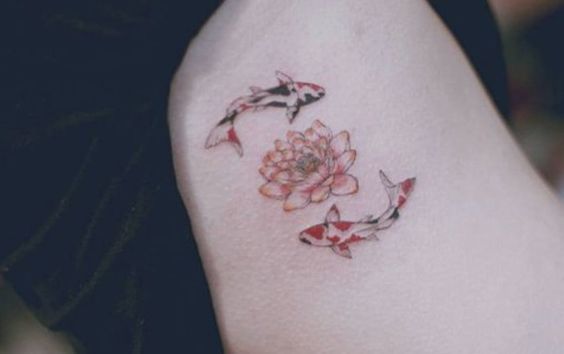 Small Koi Tattoo Ribs