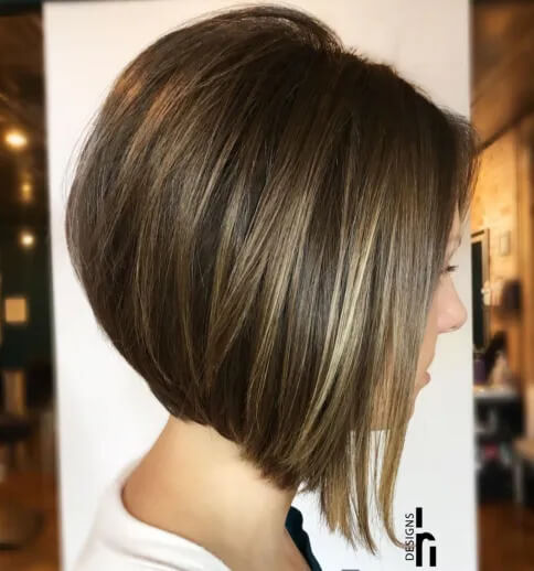 Inverted Bob with Rounded Back