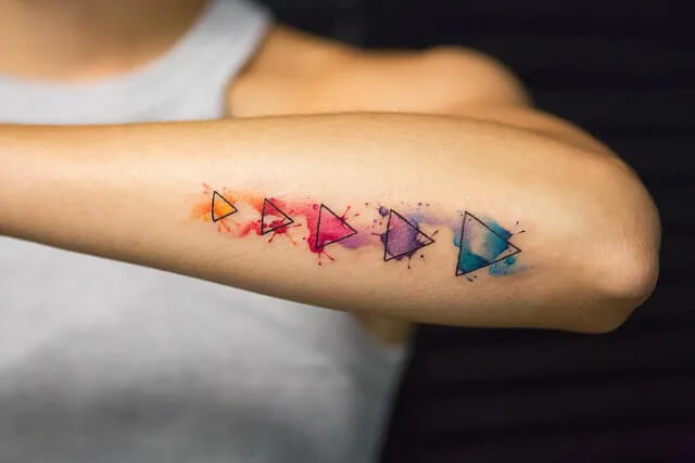 Watercolor Triangles