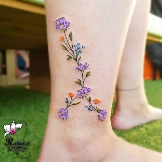 Flower Constellation Tattoo 