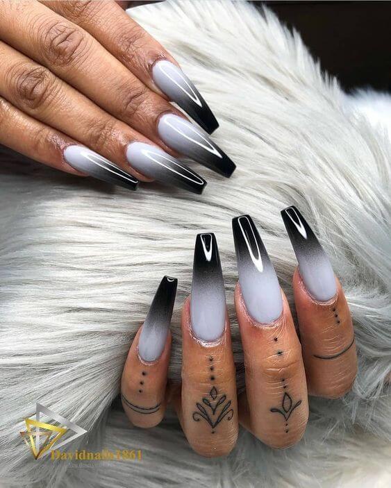 25 Exquisite Coffin Nail Designs That'll Bring You On Cloud Nine - 120