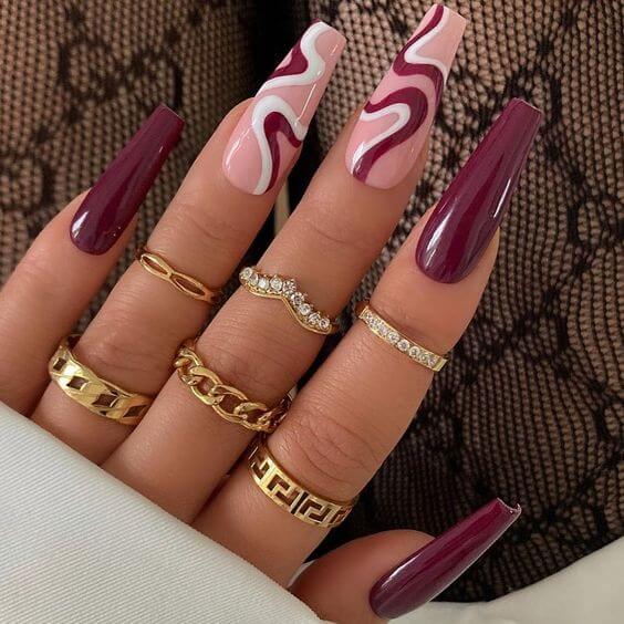 25 Exquisite Coffin Nail Designs That'll Bring You On Cloud Nine - 123