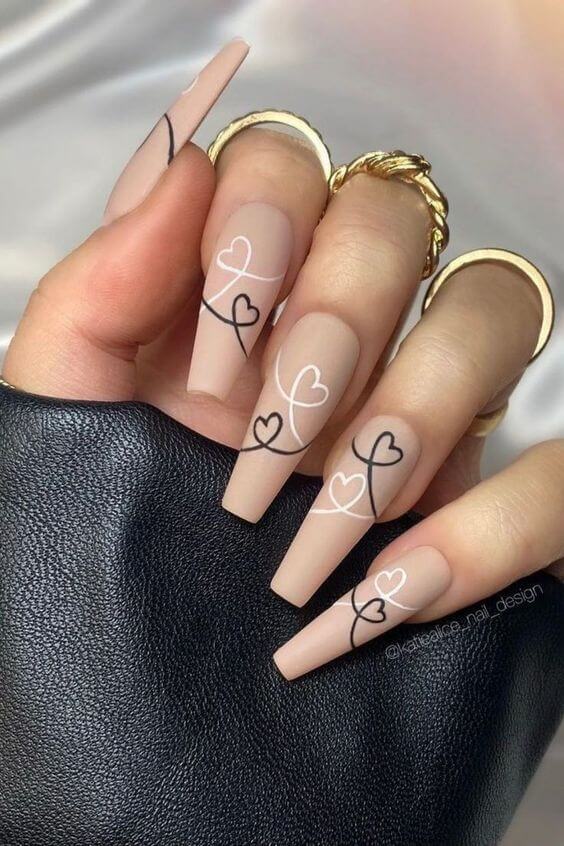 25 Exquisite Coffin Nail Designs That'll Bring You On Cloud Nine - 132