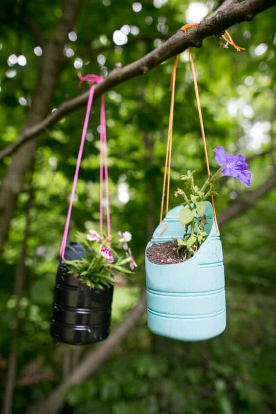 DIY Hanging Porch Flower Planters - 129