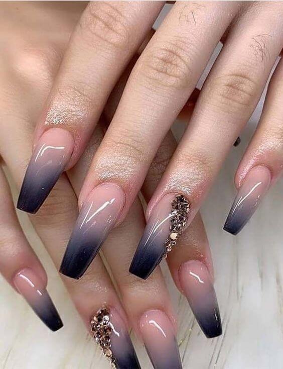 Long Ombre Nails 