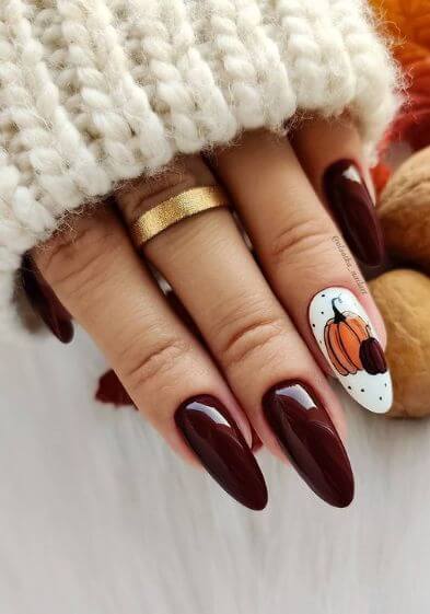 Almond Red Acrylic Nails