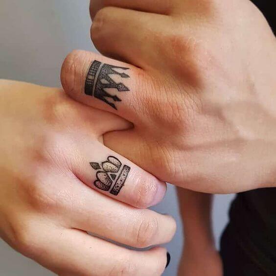 30 Sweet Wedding Ring Tattoos Are The Glue That Binds Your Spouse Together