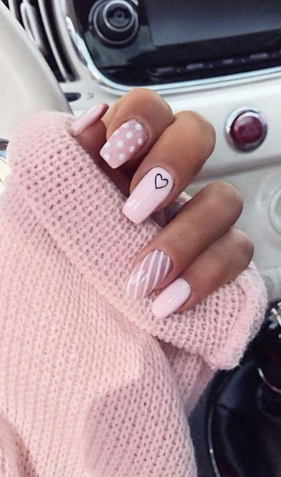 20 Pink And White Nails That You Want To Try - 115