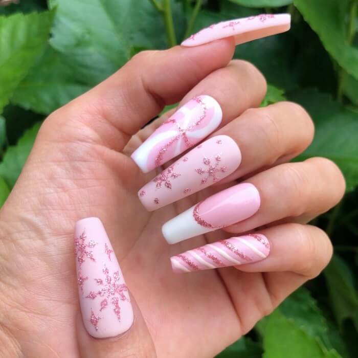 20 Pink And White Nails That You Want To Try - 110