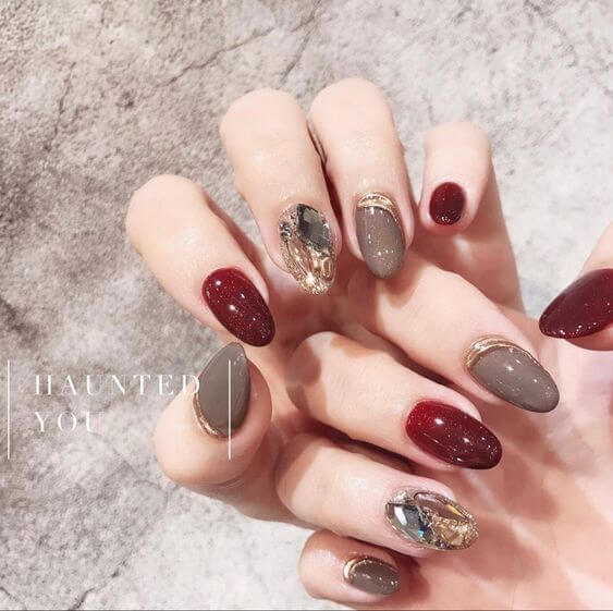 21 Practical Red Almond Nails That Bring Convenience To Your Daily Life - 89