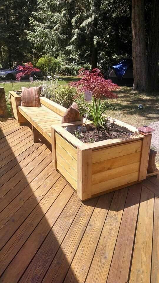 16 DIY Planter Bench Ideas - 105