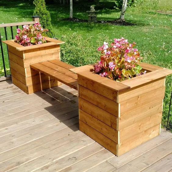 16 DIY Planter Bench Ideas - 113