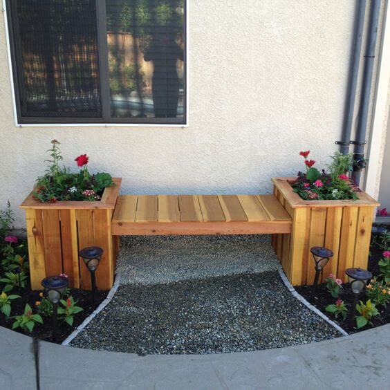 16 DIY Planter Bench Ideas - 127