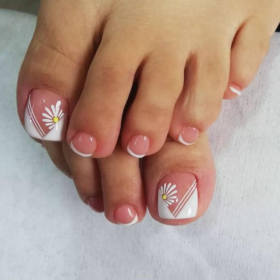 Check Out These 36 Inspiring French Tip Toe Pictures And A Guide To Achieve Them! - 251