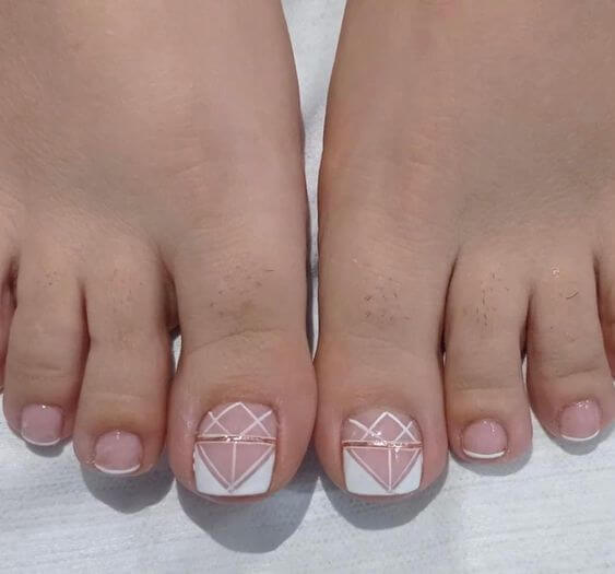 Check Out These 36 Inspiring French Tip Toe Pictures And A Guide To Achieve Them! - 233