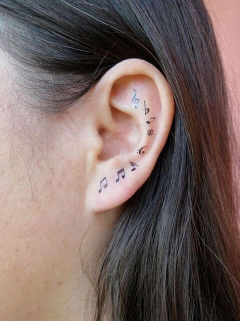 25 Sensuous Inner Ear Tattoos That Are Low-key Gorgeous - 181