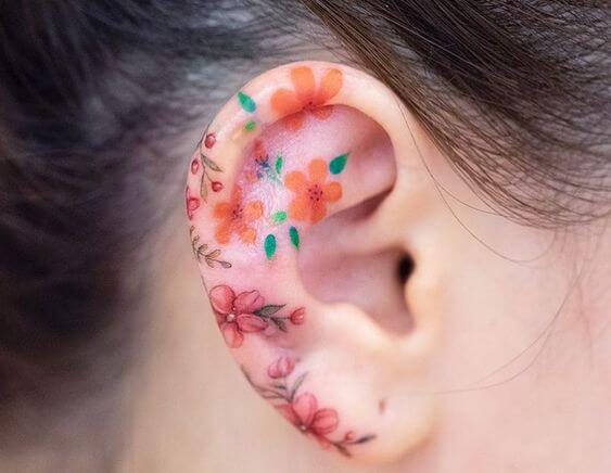 25 Sensuous Inner Ear Tattoos That Are Low-key Gorgeous - 187