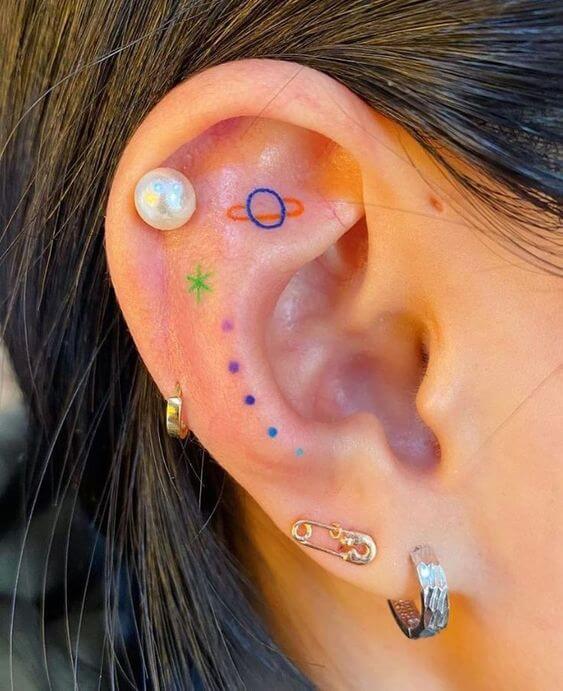 25 Sensuous Inner Ear Tattoos That Are Low-key Gorgeous - 197