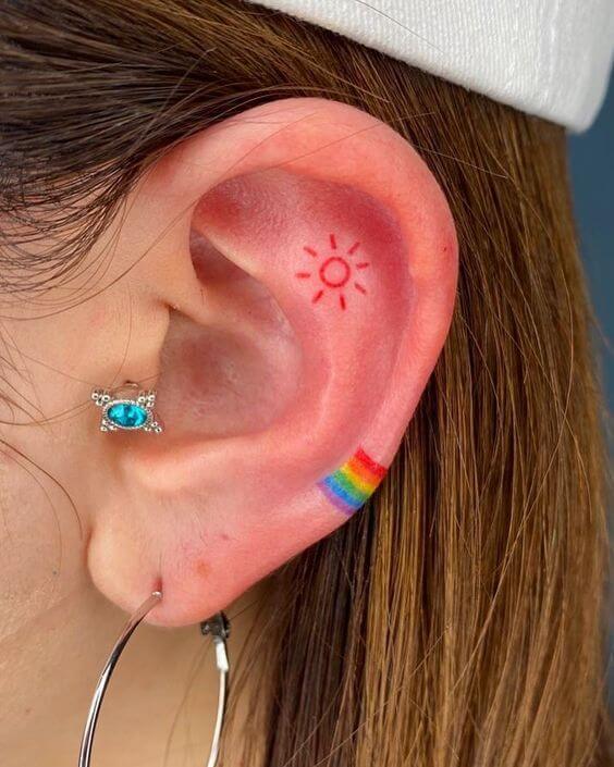 25 Sensuous Inner Ear Tattoos That Are Low-key Gorgeous - 167