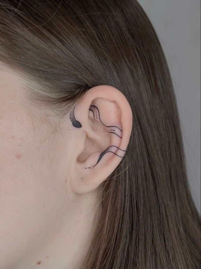 25 Sensuous Inner Ear Tattoos That Are Low-key Gorgeous - 169