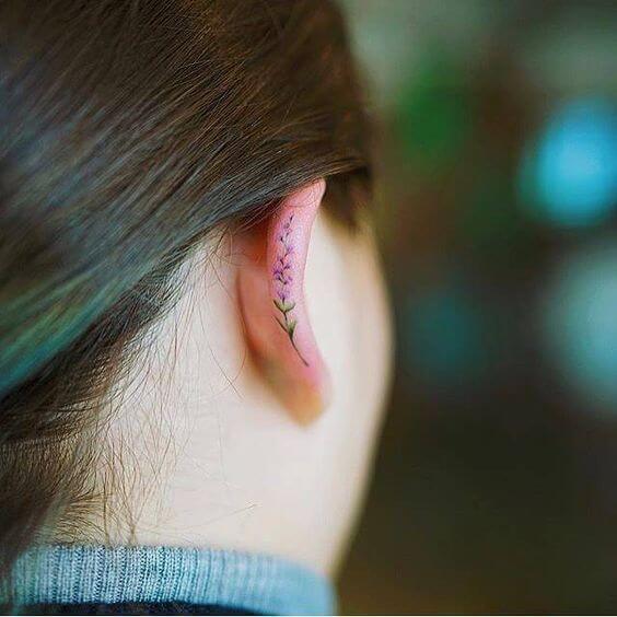 25 Sensuous Inner Ear Tattoos That Are Low-key Gorgeous - 173