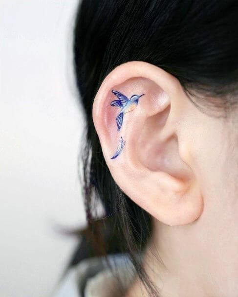 25 Sensuous Inner Ear Tattoos That Are Low-key Gorgeous - 177