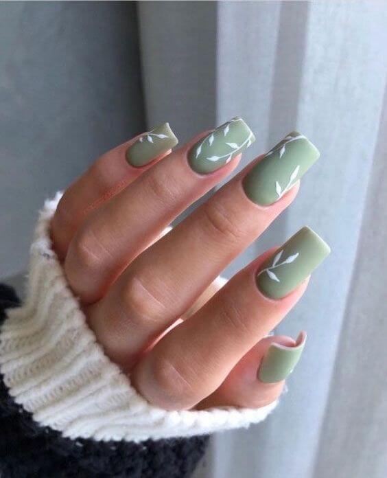 Sage Green Nails