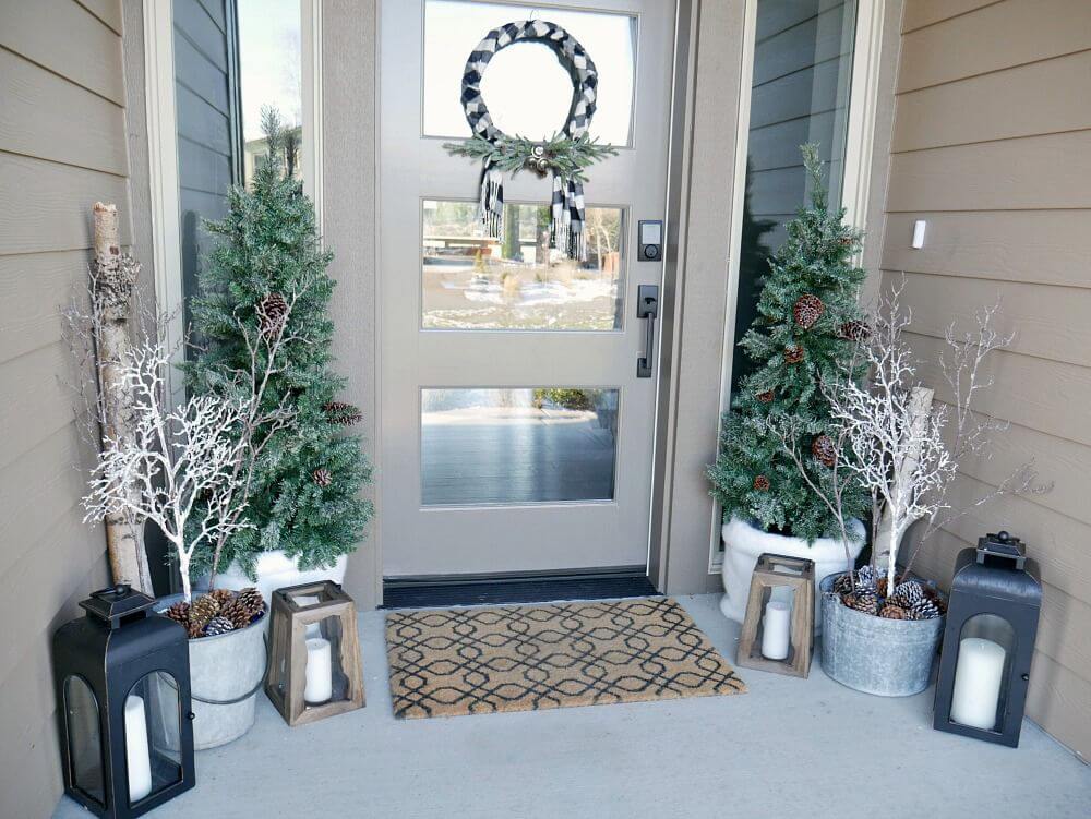 Embellish Your Front Porch With 43 Amazing Winter Décor Ideas - 285