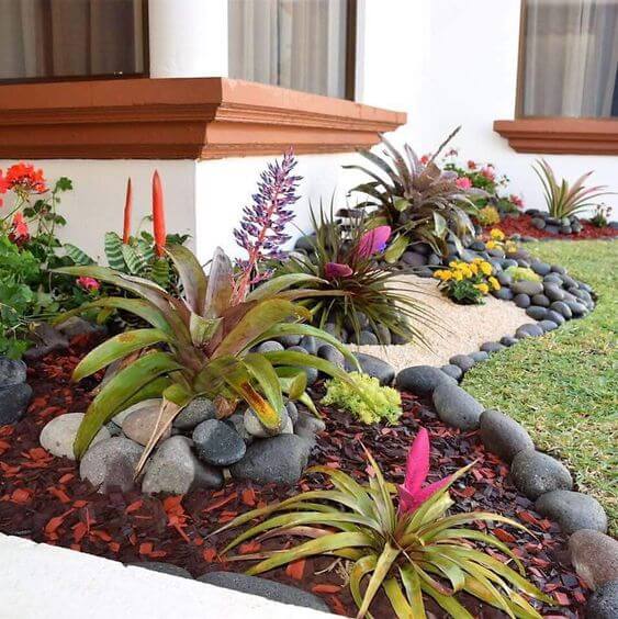Design Your Garden Perfectly By 50 Edging With Stones Ideas