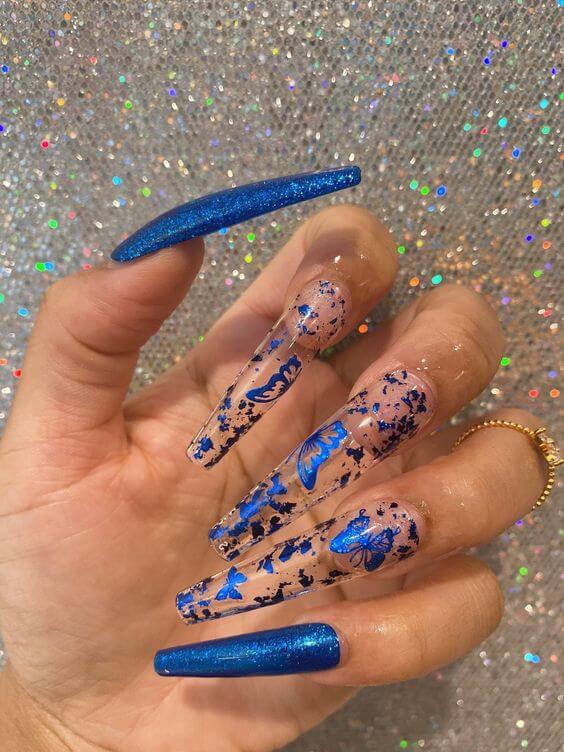 36 Refreshing Blue Nails That You Must Try In 2023 11 